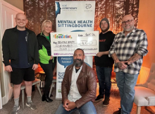 Local Men's Mental Health Group Receive Cheque